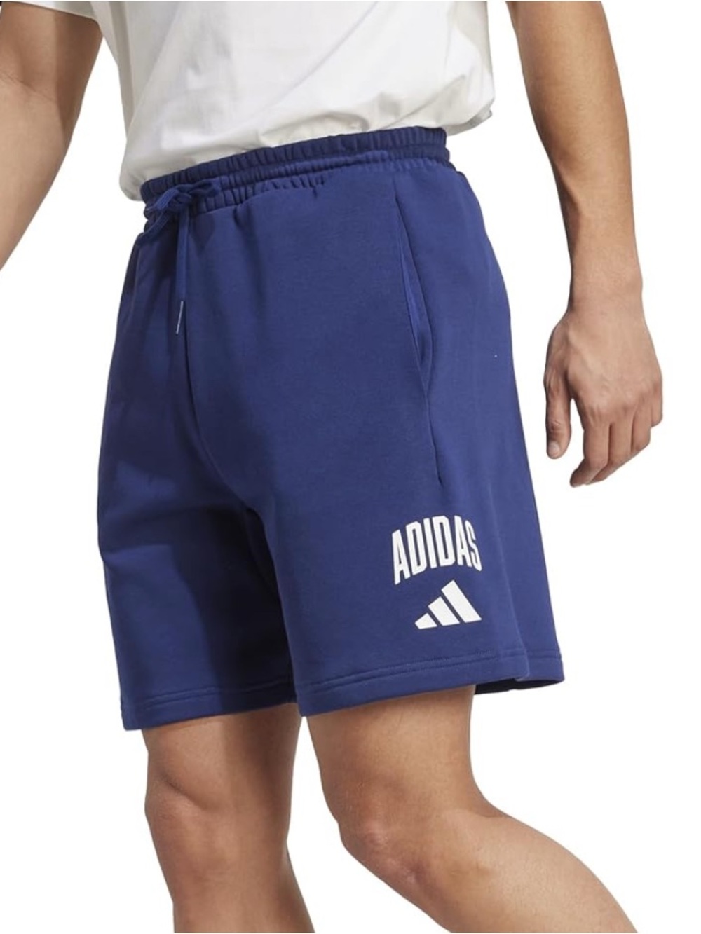 Adidas Men’s sweat shorts Blue & White NWT Size LT Large Tall